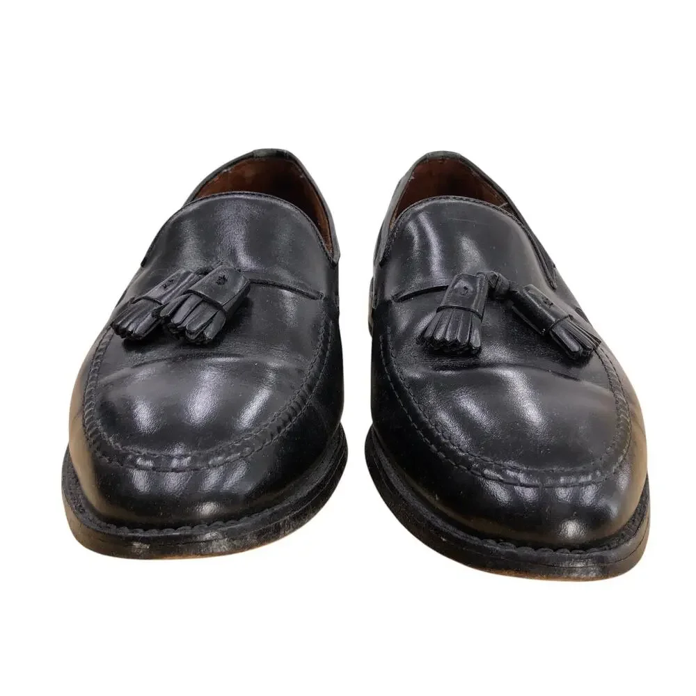 Allen Edmonds Loafers Mens 11 D Grayson Black Tassel Leather Dress Slip On